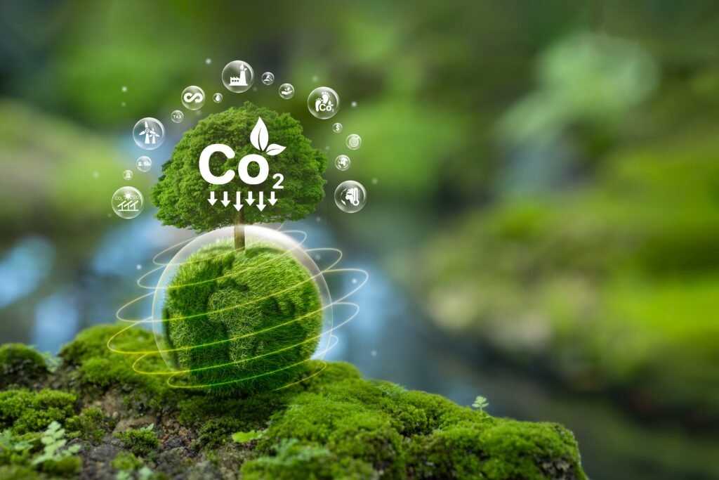 Carbon,Neutral,Concept,Net,Zero,Greenhouse,Gas,Emissions,Target,Green